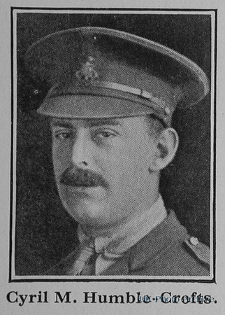 Humble-Crofts C M Captain 13th Royal Sussex Regiment