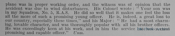 Croft C T B 2nd Lt 8th Somerset Light Infantry Obit Part 2