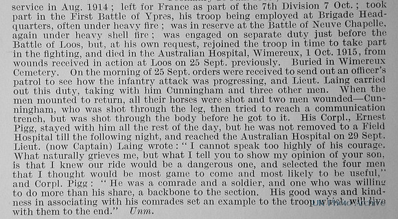 Cunningham F L Tpr 319 Northumberland Hussars Obit Part 2