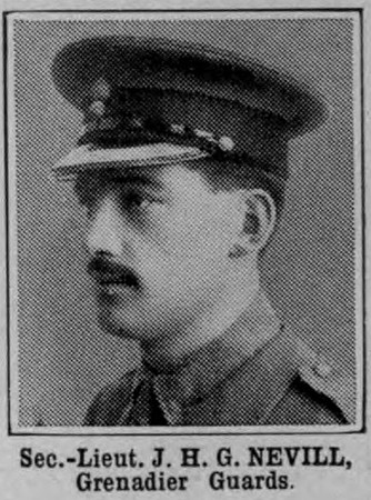 Nevill J H G 2nd Lt Grenadier Guards