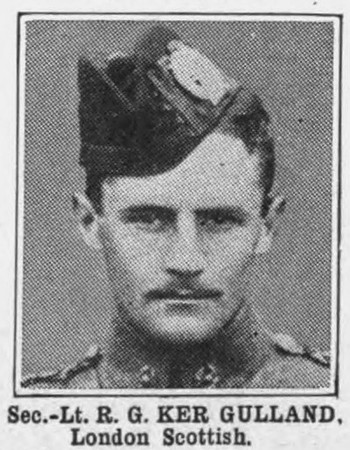 Ker-Gulland R G 2nd Lt 14th London Regiment