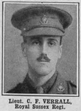 Verrall C F Lt Royal Sussex Regiment