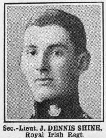 Shine J D 2nd Lt Royal Irish Regiment