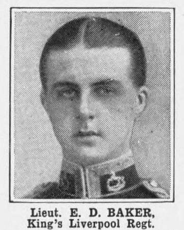 Baker E D Lt King's Liverpool Regiment