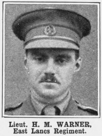 Warner H M Lt East Lancs Regiment