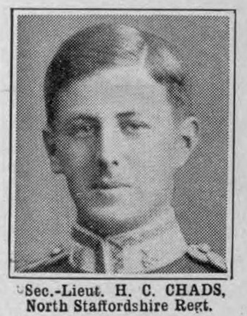 Chads H C 2nd Lt North Staffs Regiment