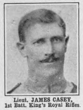 Casey J Lt 1st Kings Royal Rifle Corps