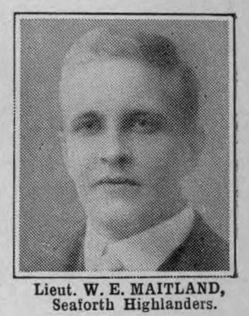 Maitland W E Lt Seaforth Highlanders