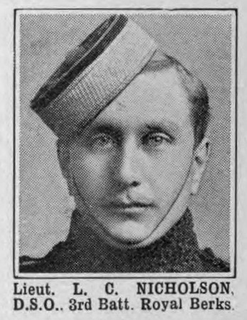 Nicholson L C Lt DSO Royal Berkshire Regiment