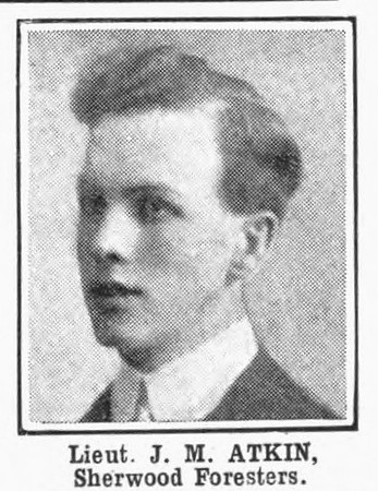 Atkin J M Lt Notts And Derby Regiment