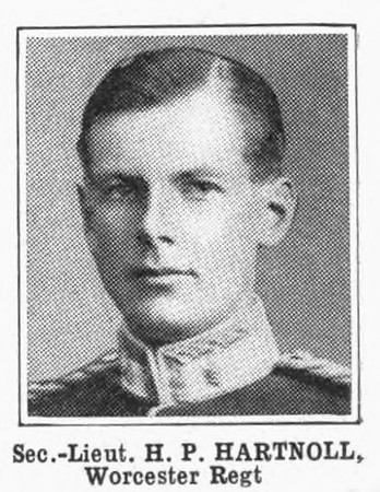 Hartnoll H P 2nd Lt Worcester Regiment