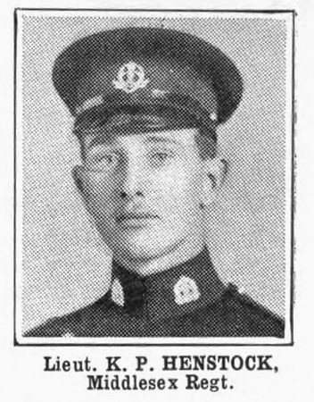 Henstock K P Lt Middlesex Regiment