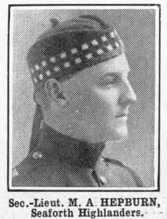 Hepburn M A 2nd Lt Seaforth Highlanders