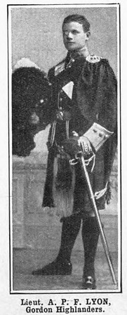 Lyon A P F Lt Gordon Highlanders