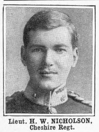 Nicholson H W Lt Cheshire Regiment
