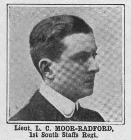 Moors-Radford L C Lt 1st South Staffs Regiment