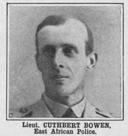 Bowen C Lt East African Police