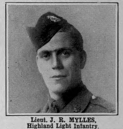 Mylles J R Lt Highland Light Infantry