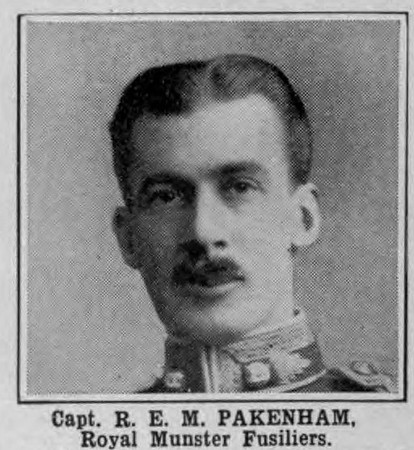 Pakenham R E M Captain Royal Munster Fusiliers