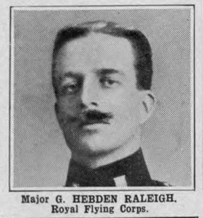Raleigh G H Major Royal Flying Corps