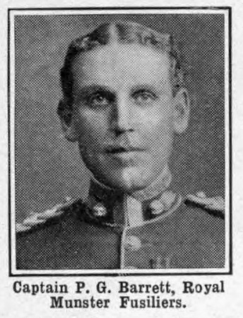 Barrett P G Captain Royal Munster Fusiliers