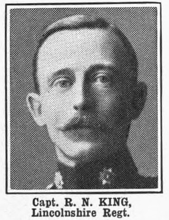 King R N Captain Lincolnshire Regiment