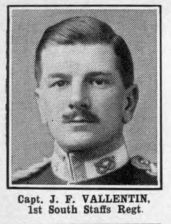 Vallentin J F Captain 1st South Staffs Regiment