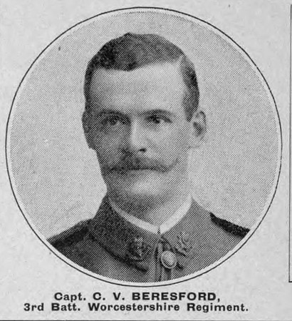 Beresford C V Captain MID 3rd Worcestershire Regiment