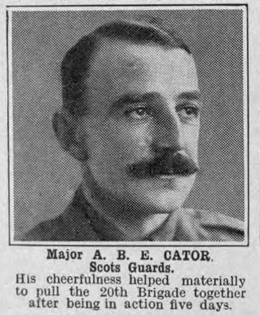 Cator A B E Major DSO Scots Guards