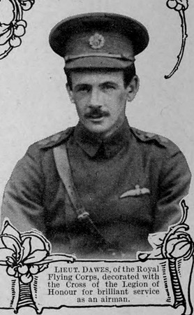 Dawes Lt Legion Of Honour Royal Flying Corps