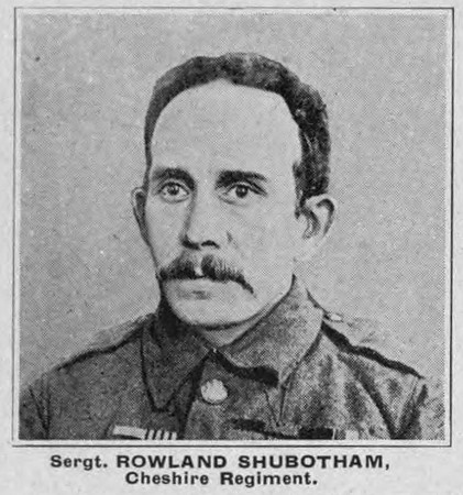 Shubotham R Sergt VC Cheshire Regiment