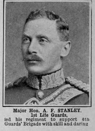 Stanley A F Major The Hon DSO 1st Life Guards