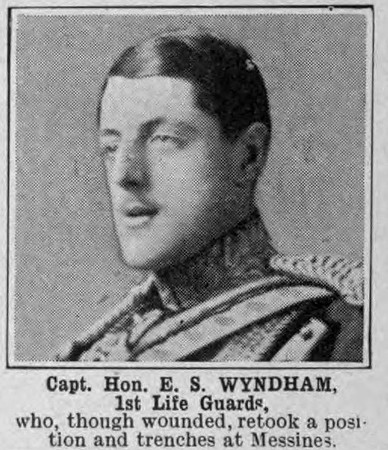 Wyndham E S Captain The Hon DSO 1st Life Guards