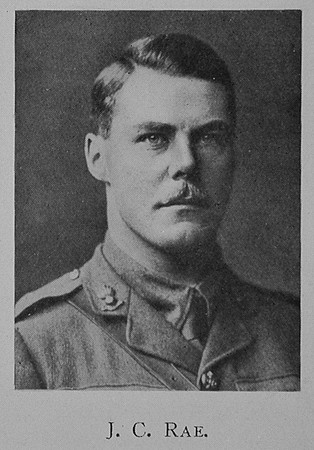 Rae J C Captain MC Royal Field Artillery