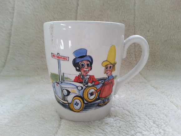 Vintage Ken Dodd And The Diddymen Staffordshire Pottery Mug 1970