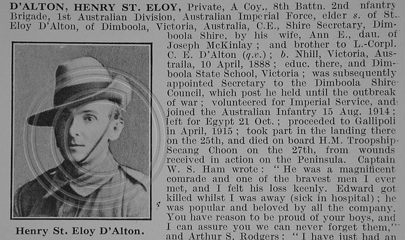D Alton H St E Pte 8th AIF Obit Part 1