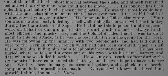 Dean C E B 2nd Lt Royal Garrison Artillery Obit Part 2
