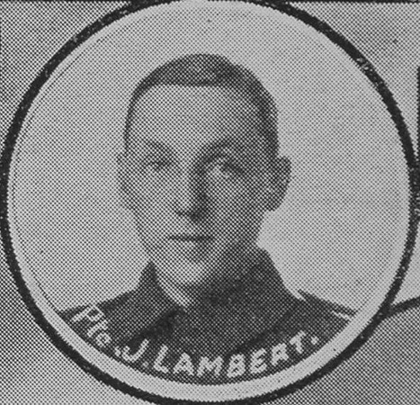 Lambert J Pte 11872 19th Manchester Regiment