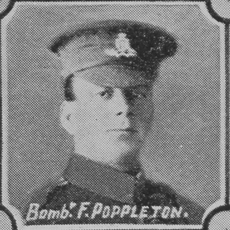 Poppleton F Bmdr 1417 Royal Field Artillery (East Lancs)