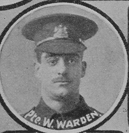 Warden W Pte 11948 19th Manchester Regiment