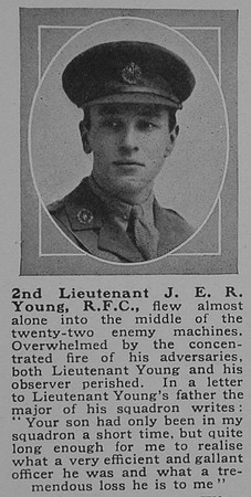 Young J E R 2nd Lt Royal Flying Corps The Sphere 21st July 1917