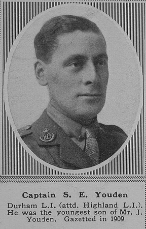 Youden S E Captain 1st Durham Light Infantry The Sphere 28th Sep 1918