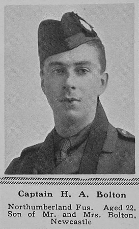 Bolton H A Captain 23rd Northumberland Fusiliers (Tyneside Scottish) The Sphere 7th Oct 1916