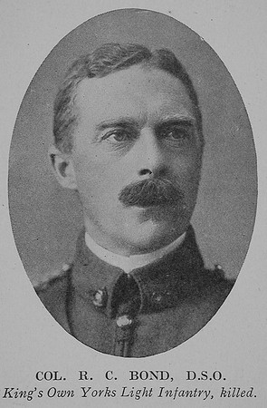 Bond R C Col DSO Kings Own Yorkshire Light Infantry