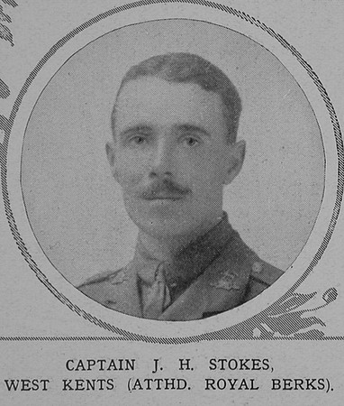 Stokes J H Captain 3rd Royal West Kent Regiment Attd 1st Royal Berk Regiment The Illustrated London News 17th April 1915