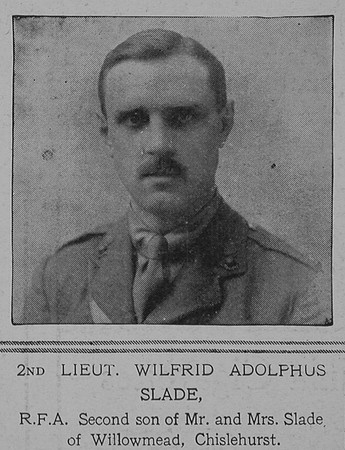 Slade W A 2nd Lt Royal Field Artillery The Illustrated London News 11th Aug 1917