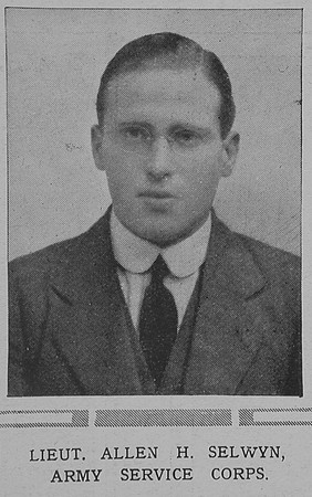 Selwyn A H Lt Army Service Corps The Illustrated London News 13th Feb 1915