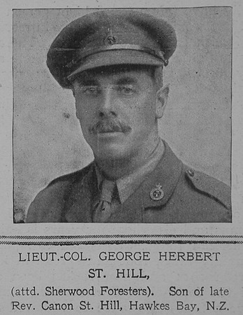 St Hill G H Lt Col Notts Derby Regiment The Illustrated London News 11th Aug 1917