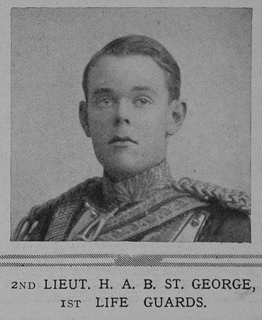 St George H A B 2nd Lt 1st Life Guards The Illustrated London News 5th Dec 1914