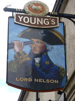 The Lord Nelson Pub Sign Lower Road Sutton